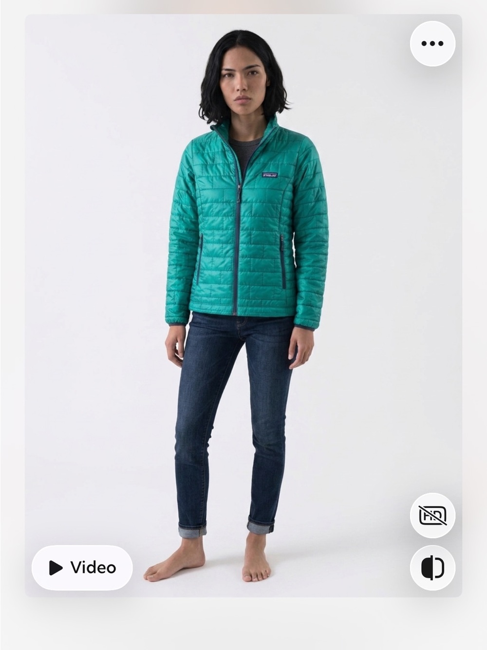 Patagonia Women’s Teal Quilted Insulated nano Puff Jacket